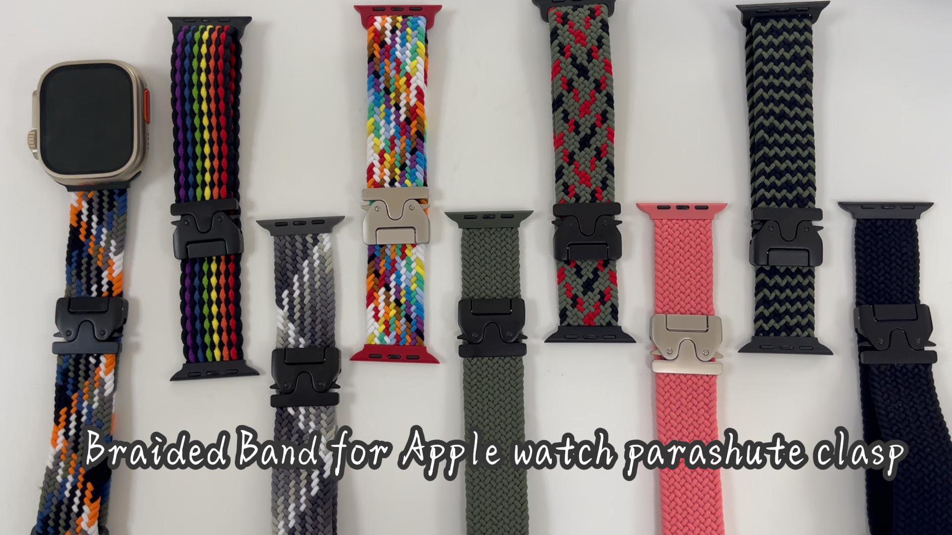 Amazon.com: Yeahxing Nylon Braided Band for Apple Watch